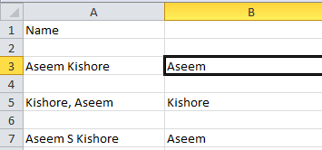 Hướng dẫn tách tên đầu tiên và cuối cùng trong Excel