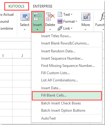 Làm thế nào để điền vào ô trống với 0 hoặc giá trị cụ thể khác trong Excel?
