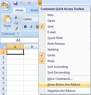 Bắt đầu Microsoft Excel 2007
