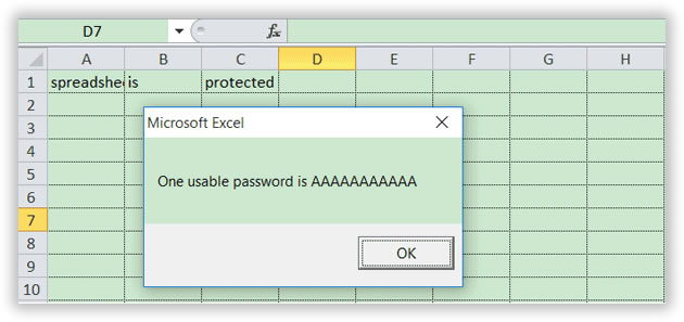 3 phương pháp để bỏ qua hoặc Crack mật khẩu MS Excel